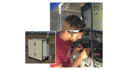 A differential-absorption lidar (DIAL) system (inset) has been developed by NASA using Photodigm distributed Bragg reflection (DBR) injection-seed lasers. A differential-absorption lidar (DIAL) system (inset) has been developed by NASA using Photodigm distributed Bragg reflection (DBR) injection-seed lasers.