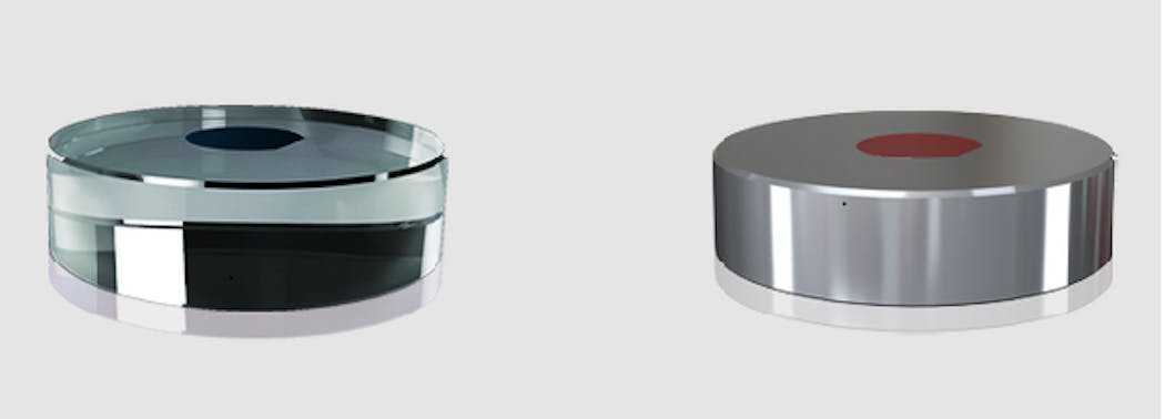 Crystalline Mirror Solutions (CMS) provides crystalline coatings that improve performance in a variety of different optical applications. Products include xtal stable (left) for sub-Hz-linewidth lasers and gyroscopes, and xtal mir (right) is for trace gas detection and novel laser designs.