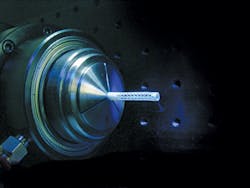 Using an ultrashort-pulse laser and a galvanometer to cut a polymer stent enables increased throughput while ensuring material is passivated and all rough edges are removed. Using an ultrashort-pulse laser and a galvanometer to cut a polymer stent enables increased throughput while ensuring material is passivated and all rough edges are removed.