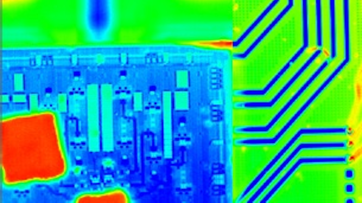 Thermal microscope equipped with FLIR camera analyzes temperature distribution in silicon photonics