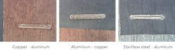 FIGURE 4. Examples of wobble welds. FIGURE 4. Examples of wobble welds.