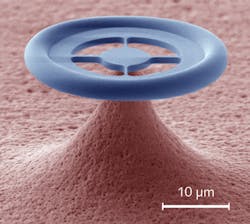 FIGURE 1. A microtoroid optical and mechanical resonator at the same time. FIGURE 1. A microtoroid optical and mechanical resonator at the same time.