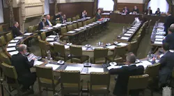 A still frame from the video of the Westminster Hall debate on photonics is shown, whereby the UK has established the All Party Parliamentary Group for Photonics.