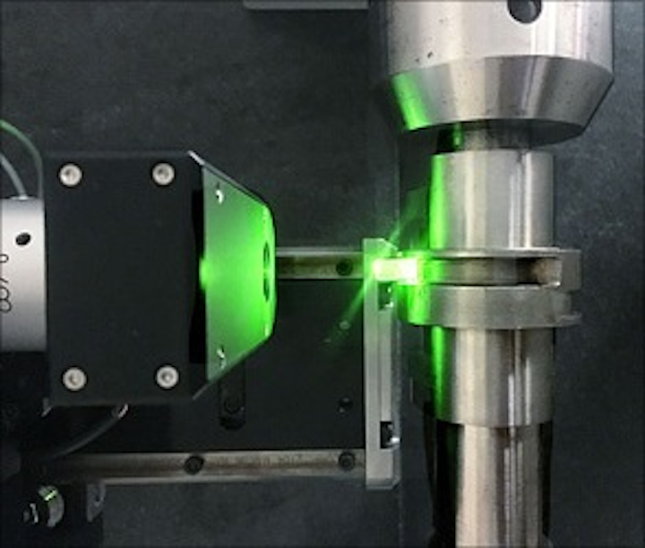 Shown is a close-up of the test portion of the Adcole Model 1000 Z Surface Finish Inspection Gage. (Image credit: Zygo)