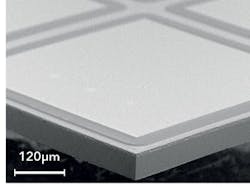 FIGURE 2. A SiC die edge after the TLS-Dicing process shows smooth edges and no micro-cracks or chipping.