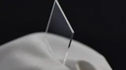 FIGURE 4. The cutting edge of a soda-lime glass sample using TLS.