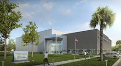 Rendering of the BRIDG building. Rendering of the BRIDG building.