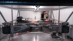 The GINGERino ring laser gyroscope has a square cavity with a side length of 3.6 m. The GINGERino ring laser gyroscope has a square cavity with a side length of 3.6 m.