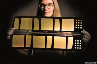The Fraunhofer CeGlaFlex project is developing very thin, malleable, and transparent protective covers for organic LED (OLED) screens made using the roll-to-roll process.