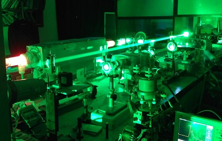 An experimental model shows the dual (bistatic) laser monitor. (Image credit: Tomsk Polytechnic University)