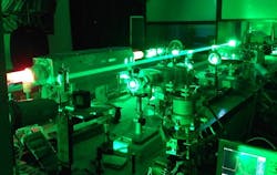 An experimental model shows the dual (bistatic) laser monitor. An experimental model shows the dual (bistatic) laser monitor.