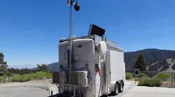A photograph shows the Autonomous Mobile Ozone Lidar Instrument for Tropospheric Experiments (AMOLITE) mounted in a climate-controlled mobile trailer.