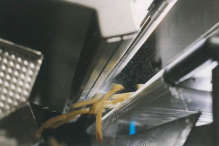 A Tomra sorting machine removes toxic potatoes to prevent cancer-causing French fries from reaching the consumer. (Image credit: Tomra)