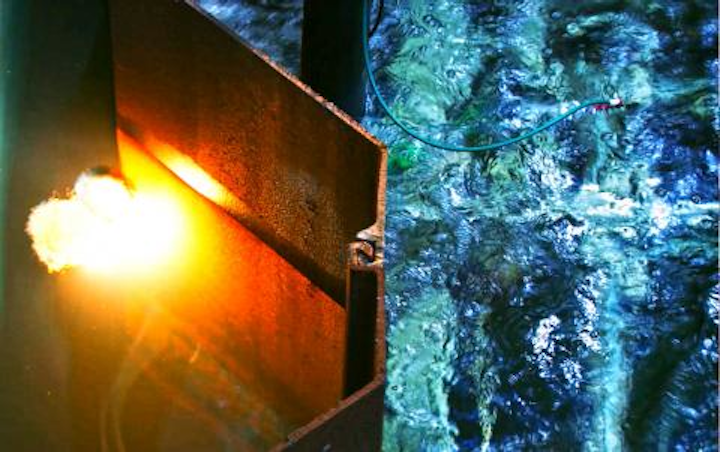 Underwater laser cutting of sheet piling is automated