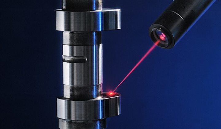 The INSPIRE project will focus on interferometric sensors for testing shape and positional tolerances on objects such as camshafts. (Image credit: Fraunhofer ILT)