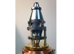 One of the two silicon resonators. One of the two silicon resonators.