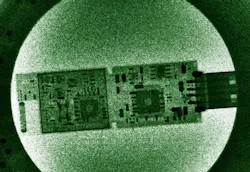 Using a laser focused to the brightest intensity yet recorded, physicists at the University of Nebraska-Lincoln's Extreme Light Laboratory produced x-ray pulses with greater energy than their conventional counterparts. The team demonstrated these x-rays by imaging the circuitry of a USB drive.