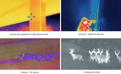 Thermal images taken by the Sky Scouter IR. Thermal images taken by the Sky Scouter IR.