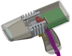 Schematic of the CARDIS handheld laser scanner for early detection of cardiovascular diseases. Schematic of the CARDIS handheld laser scanner for early detection of cardiovascular diseases.