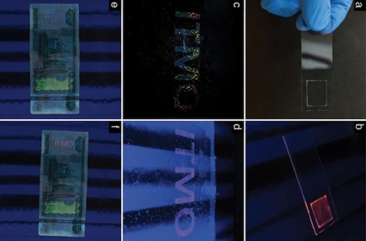 Inkjet-printed nanoparticle ink can produce security holograms on an industrial scale