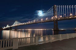 White LEDs on the San Francisco Oakland Bay Bridge are tunable to emit different shades of white.