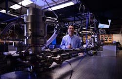 Zenghu Chang overseeing his equipment. Zenghu Chang overseeing his equipment.