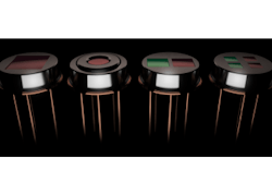 Packaged pyroelectric sensors from Pyreos. Packaged pyroelectric sensors from Pyreos.