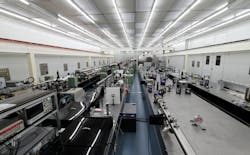 The 5 PW laser facility at Shanghai. The 5 PW laser facility at Shanghai.