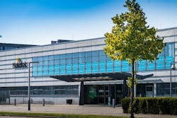 Heliatek headquarters is shown with the active HeliaFilm facade. Heliatek headquarters is shown with the active HeliaFilm facade.