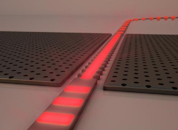 A zero-refractive-index waveguide essentially is a standing wave with a constant phase that oscillates only as a function of time and not space, with important implications for progressing silicon photonics or photonic integrated circuits.