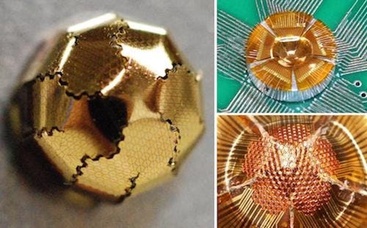 Bowl-shaped silicon image sensor could enable hemispherical imaging