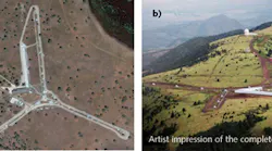 IARPA is soliciting solutions that miniaturize and reduce cost for the ground-based interferometric detection of geosynchronous earth-orbiting (GEO) satellites. Shown here is the existing Navy Prototype Optical Interferometer (NPOI; a) and the under-construction Magdalena Ridge Observatory Interferometer (MROI; b)—sites that provide the framework for a less-costly, smaller system.