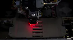 An assembly tool on the Finisar manufacturing floor.