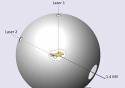 Schematic of a hydrogen-boron fusion reactor. Schematic of a hydrogen-boron fusion reactor.