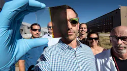 Lance Wheeler (front) developed a switchable photovoltaic window along with (from left) Nathan Neale, Robert Tenent, Jeffrey Blackburn, Elisa Miller, and David Moore.