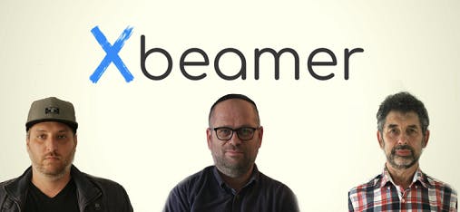 Shown are the co-founders of Xbeamer, which is using lasers to measure tiny vibrations from the surface, such as digging in an underground tunnel.