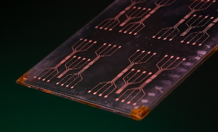 Researchers are developing a new material that could improve processing speed of sensors and other electronic components. (Image credit: University Relations/University of Arkansas)