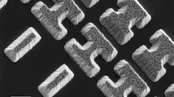 Chalcogenide nanofeatures on CaF2.