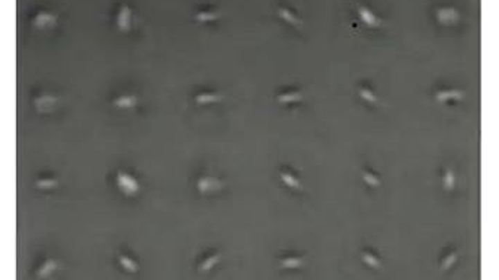 Voxels are shown within a glass block; these structures enable permanent optical data storage. (Image credit: The Register)