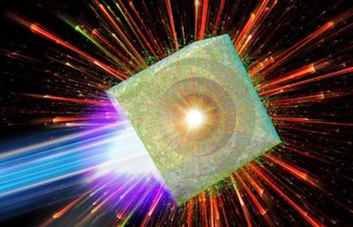 Laser-driven microbubble implosion is new way to create a tabletop particle accelerator