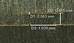FIGURE 8. Micro keyhole welding with high repetition rate and short pulses. FIGURE 8. Micro keyhole welding with high repetition rate and short pulses.