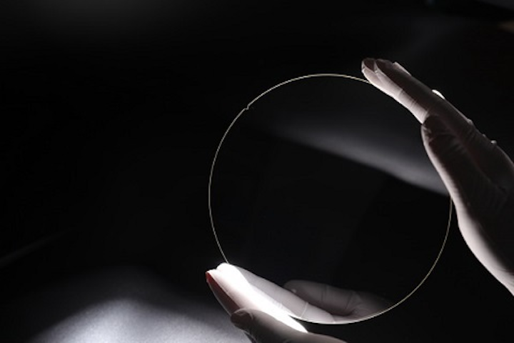 SCHOTT RealView glass wafers are made from optical glass with a high refractive index, enabling a wider field of view (FOV) in AR devices. (Image credit: SCHOTT)