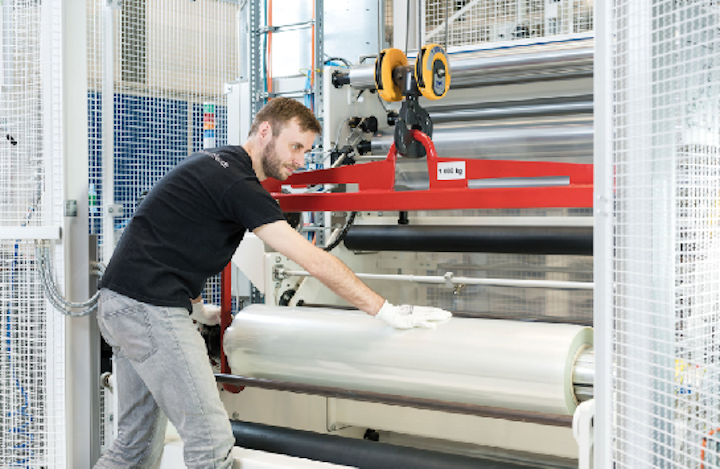 A new technology for the production of ultra-smooth polymer films has been developed as part of the 'OptiPerm' project. (Image credit: Fraunhofer FEP)