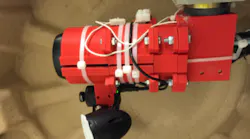 This robot has a package of sensors combined with machine vision for inspecting quartz crucibles for photovoltaic-cell manufacture.