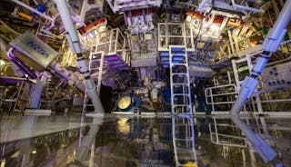 NIF&apos;s target chamber is where the magic happens--temperatures of 100 million degrees and pressures extreme enough to compress the target to densities up to 100 times that of lead are created there.