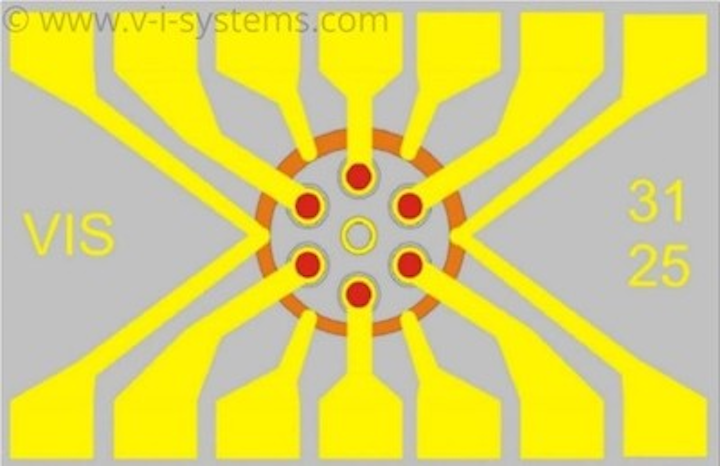 VI Systems unveils a circular VCSEL chip array for sensing applications