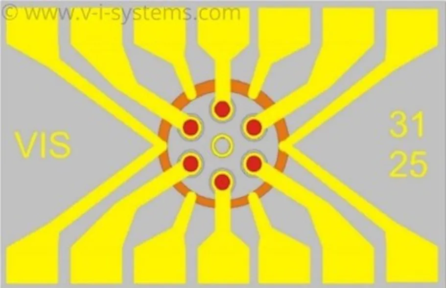 Vi System VI Systems unveils a circular VCSEL chip array for sensing applications ...