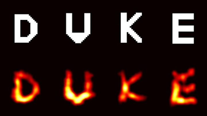 Duke's Michael Gehm has figured out a way to gather scattered light from multiple images on a single exposure, separate them, and then reconstruct each individual image. (Image credit: Duke University)
