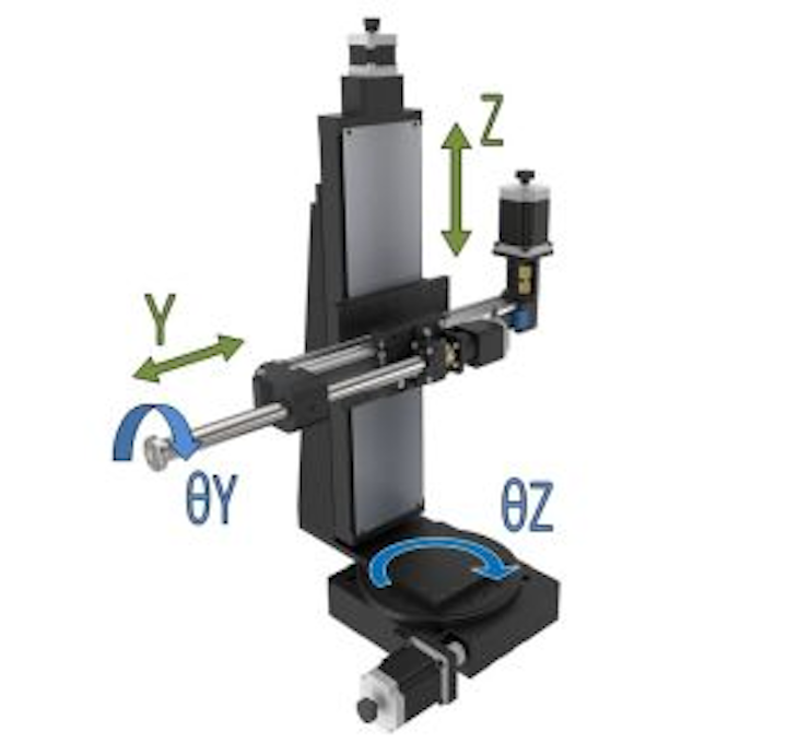 Fouraxis cylindrical robot from Intellidrives has use in assembly