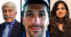 From left to right, the three RRPC / New York Photonics award winners are Bob Bechtold, CEO of Harbec; Mike Pomerantz, technical lab associate at the University of Rochester; and Sujatha Ramanujan, managing director of Luminate. From left to right, the three RRPC / New York Photonics award winners are Bob Bechtold, CEO of Harbec; Mike Pomerantz, technical lab associate at the University of Rochester; and Sujatha Ramanujan, managing director of Luminate.